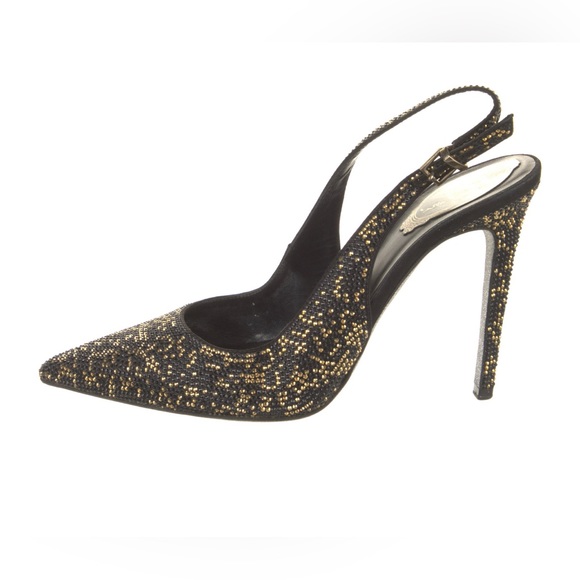 RENE CAOVILLA Crystal-Embellished Satin Slingback Pump
39.5 - Picture 7 of 9